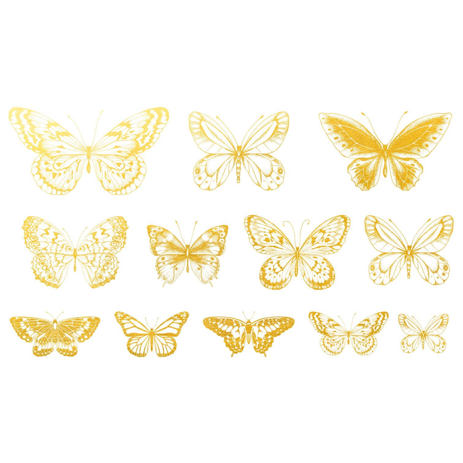 Schmetterlinge Gold
