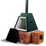 Pyramid kiln, wood fired