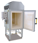 Front loading kilns, gas