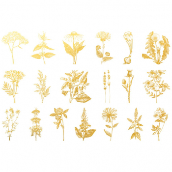 Gold Flower 2 Decal