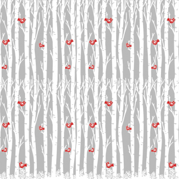 Birch and Cardinals