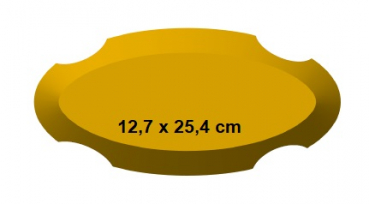 GR Pottery Form - PLAQUE oval 25,4 cm -