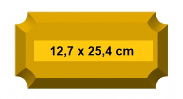 GR Pottery Form - PLAQUE rectangular 25,4 cm