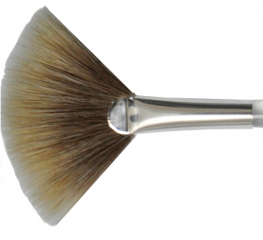 PI008 Fan Brush Sun Badger Hair #4