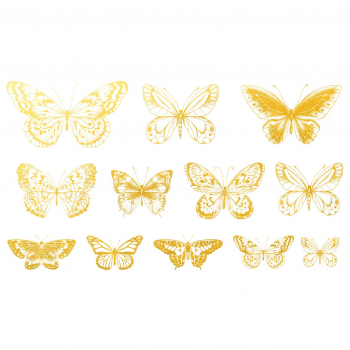 Gold Butterfly 01 Decal