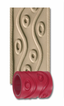 KW234 Textured roller sleeve, "wave dots", 60 mm