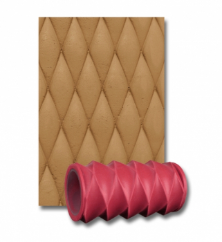 KW246 Textured roller sleeve, "Diamond", 100 mm