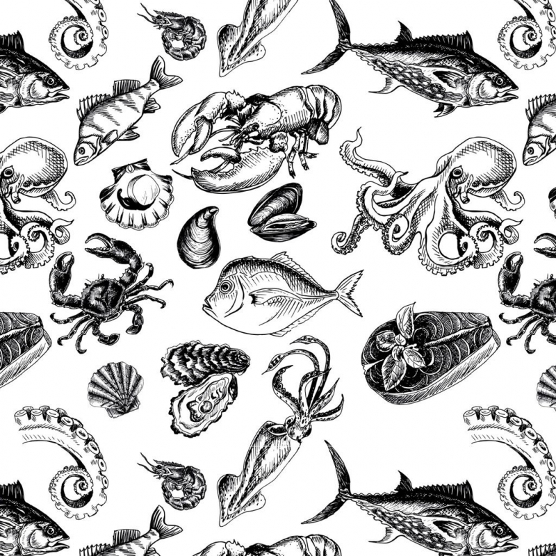 Ocean Shellfish Decal