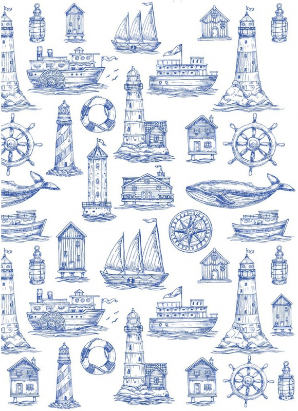 Nautic Symbols Decal