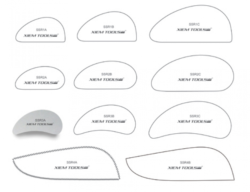 XIEM Stainless Steel Clay Rib Shape 3