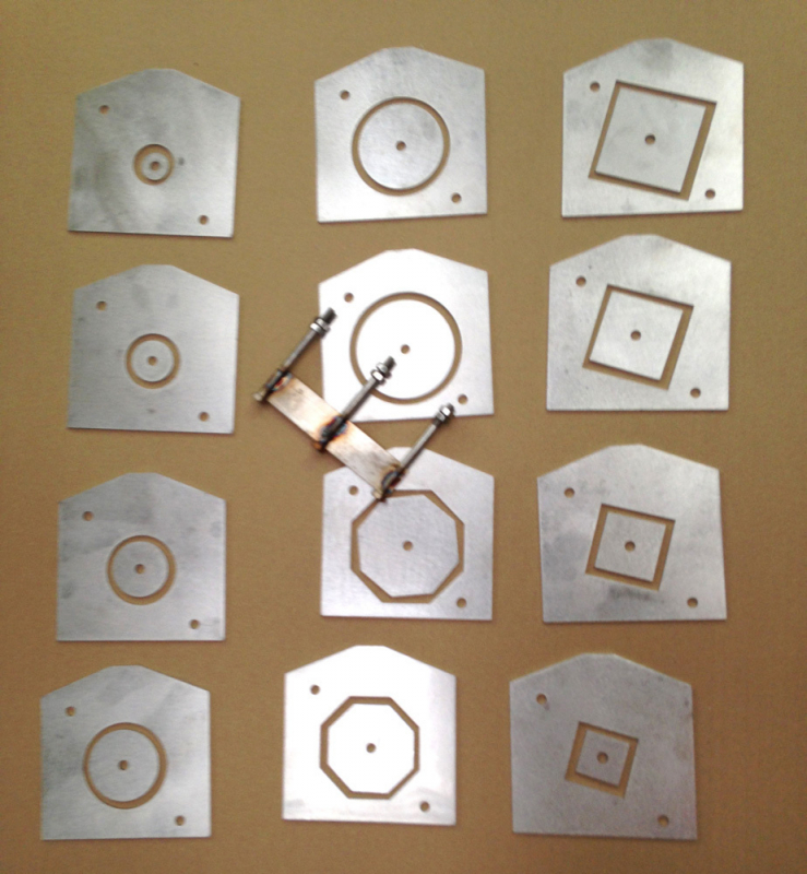 Hollow pattern set for Roderveld Clay Extruder