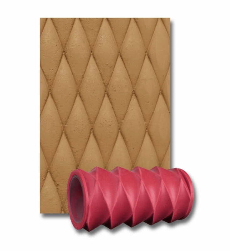 KW246 Textured roller sleeve, "Diamond", 100 mm