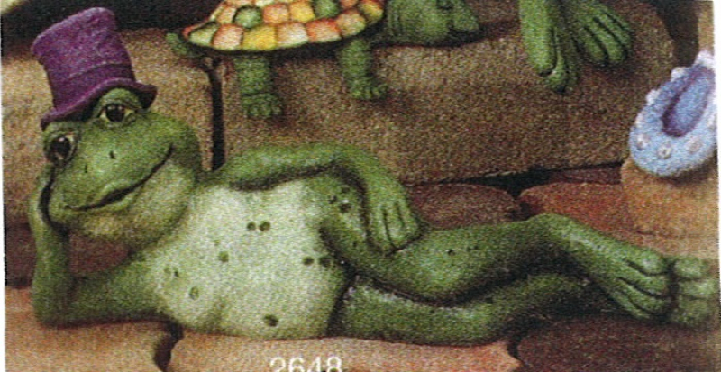 S2648, Frosch liegend, 30 cm